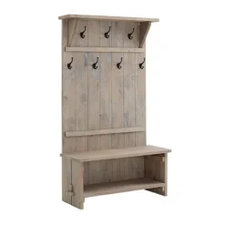 Rustic Driftwood Hall Tree-Kirkland's Home Clearance