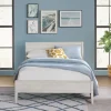 Rustic Eggshell Wood Panel Full Bed Frame-Kirkland's Home Sale