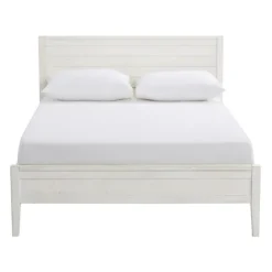 Rustic Eggshell Wood Panel Full Bed Frame-Kirkland's Home Sale