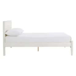 Rustic Eggshell Wood Panel Full Bed Frame-Kirkland's Home Sale