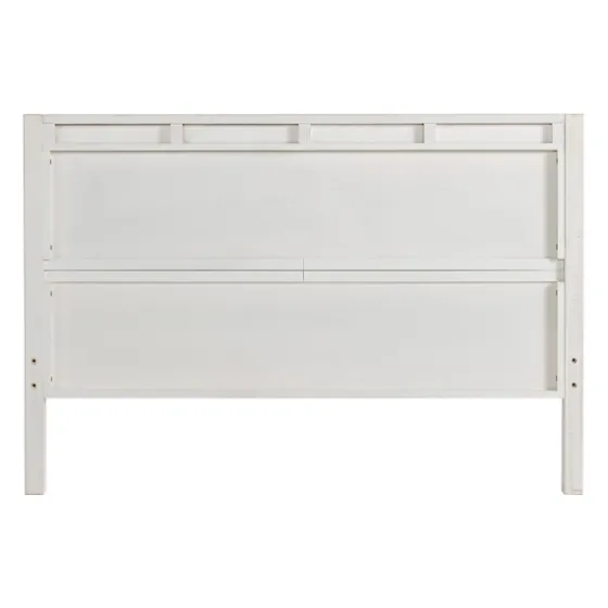 Rustic Eggshell Wood Panel Full Bed Frame-Kirkland's Home Sale