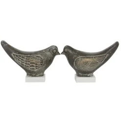 Rustic Etched Birds 2-Pc. Figurine Set-Kirkland's Home Sale
