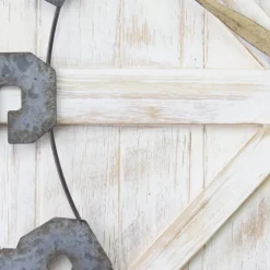 Rustic Farmhouse White Square Wall Clock-Kirkland's Home Clearance