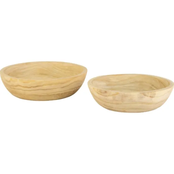 Rustic Forest Ivory Hand Carved 2-Pc. Bowl Set-Kirkland's Home Best