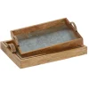 Rustic Galvanized 3-Pc. Decorative Tray Set-Kirkland's Home Best