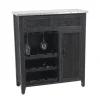 Rustic Galvanized Top Wine Cabinet-Kirkland's Home Hot
