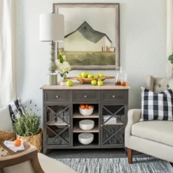Rustic Gray Balustrade Table Lamp-Kirkland's Home New