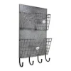 Rustic Gray Metal Wall Organizer-Kirkland's Home Fashion