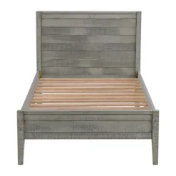 Rustic Gray Pine Panel Twin Bed Frame-Kirkland's Home Best Sale