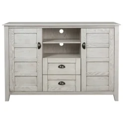 Rustic Gray Wood 2-Drawer Console Table-Kirkland's Home Shop
