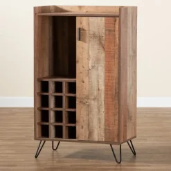 Rustic Hairpin Wine Cabinet-Kirkland's Home Sale