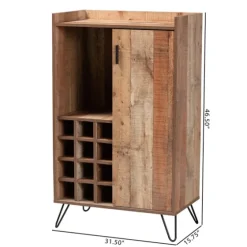 Rustic Hairpin Wine Cabinet-Kirkland's Home Sale