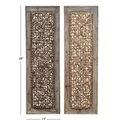 Rustic Knotted Seagrass 2-Pc. Panel Wall Art-Kirkland's Home Hot
