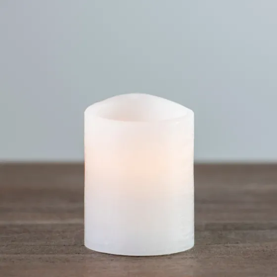 Rustic Led Pillar Candle, 3X4 In.-Kirkland's Home Discount