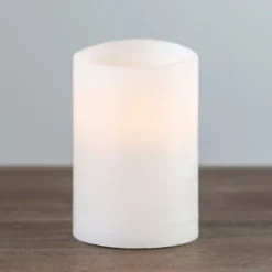 Rustic Led Pillar Candle, 4X6 In.-Kirkland's Home Store