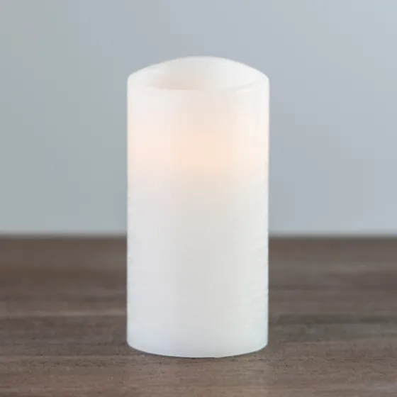 Rustic Led Pillar Candle, 3X6 In.-Kirkland's Home Fashion