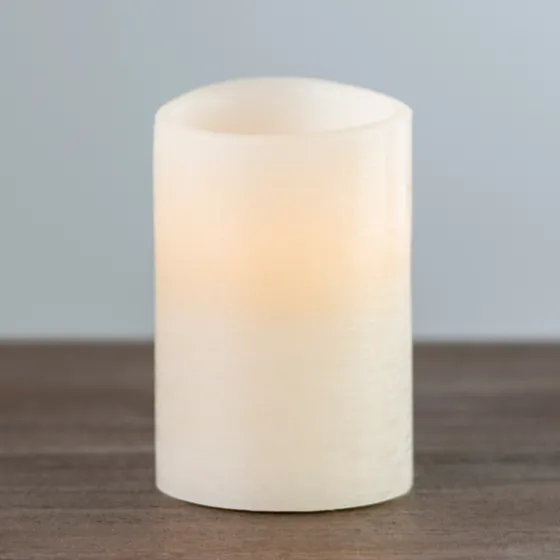 Rustic Led Pillar Candle, 4X6 In.-Kirkland's Home Sale