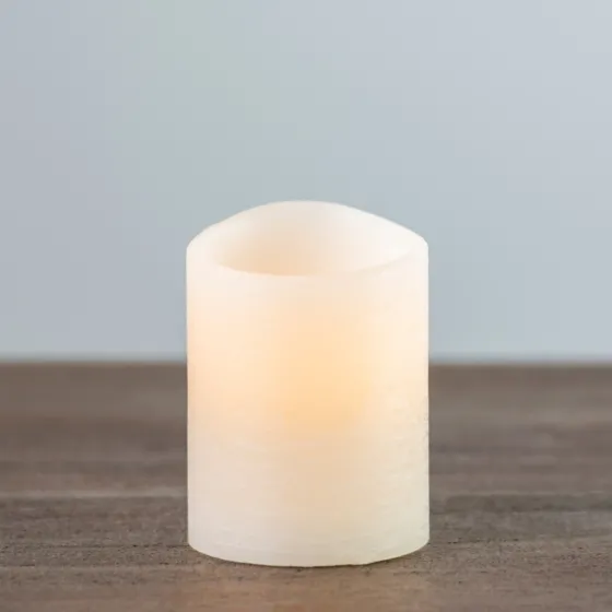 Rustic Led Pillar Candle, 3X4 In.-Kirkland's Home New