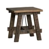 Rustic Mango Wood And Iron Side Table-Kirkland's Home Store