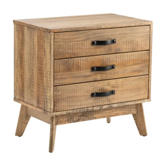 Rustic Medium 3-Drawer Side Table-Kirkland's Home Store