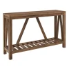 Rustic Oak A-Frame Console Table-Kirkland's Home Online