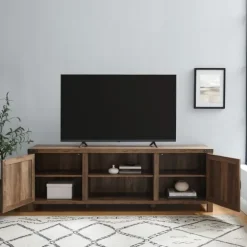 Rustic Oak Barn Door Tv Stand-Kirkland's Home Hot