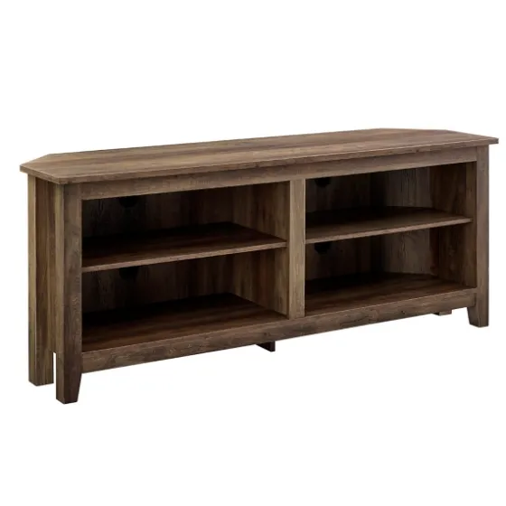 Rustic Oak Corner Tv Stand-Kirkland's Home New