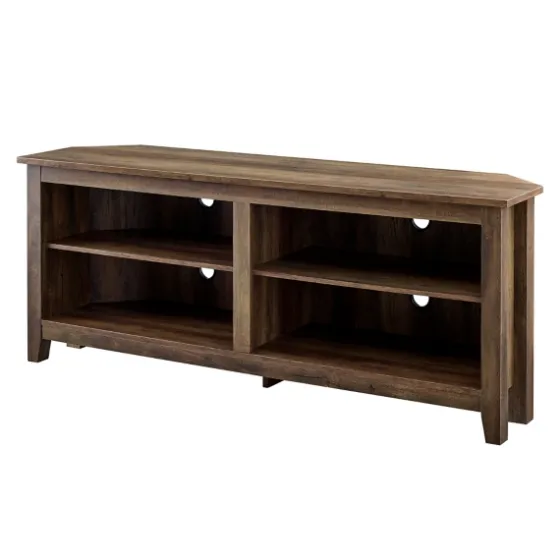 Rustic Oak Corner Tv Stand-Kirkland's Home New