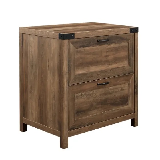 Rustic Oak 2-Drawer Wood File Cabinet-Kirkland's Home Fashion