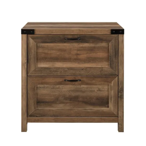 Rustic Oak 2-Drawer Wood File Cabinet-Kirkland's Home Fashion