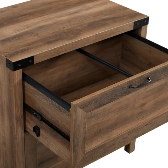 Rustic Oak 2-Drawer Wood File Cabinet-Kirkland's Home Fashion