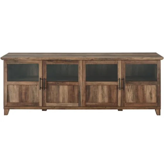 Rustic Oak Four Door Tv Stand-Kirkland's Home Fashion