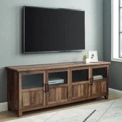Rustic Oak Four Door Tv Stand-Kirkland's Home Fashion