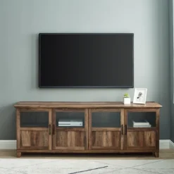 Rustic Oak Four Door Tv Stand-Kirkland's Home Fashion