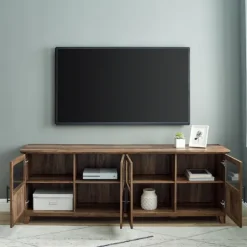 Rustic Oak Four Door Tv Stand-Kirkland's Home Fashion