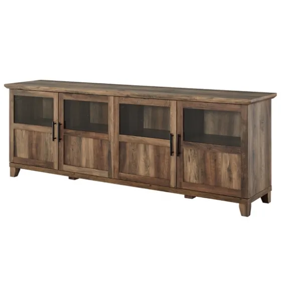 Rustic Oak Four Door Tv Stand-Kirkland's Home Fashion