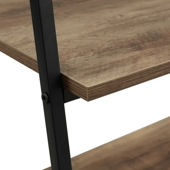 Rustic Oak Industrial Ladder Bookshelf-Kirkland's Home Online