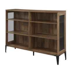 Rustic Oak Mesh Accent Bookshelf-Kirkland's Home Online