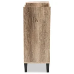 Rustic Oak Open Shoe Storage Cabinet-Kirkland's Home Discount