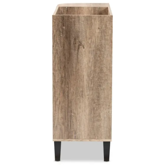 Rustic Oak Open Shoe Storage Cabinet-Kirkland's Home Discount