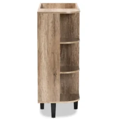Rustic Oak Open Shoe Storage Cabinet-Kirkland's Home Discount
