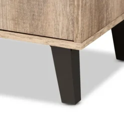 Rustic Oak Open Shoe Storage Cabinet-Kirkland's Home Discount