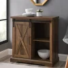 Rustic Oak Sliding Barn Door Cabinet-Kirkland's Home Outlet