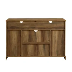 Rustic Oak Sliding Barn Door Highboy Tv Stand-Kirkland's Home Online