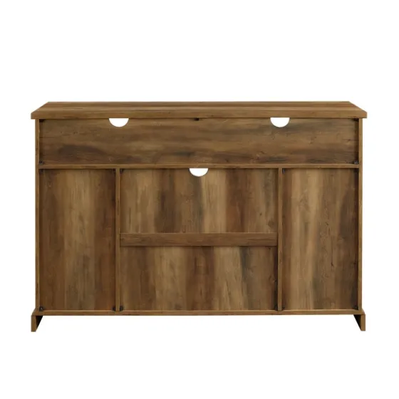 Rustic Oak Sliding Barn Door Highboy Tv Stand-Kirkland's Home Online