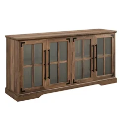 Rustic Oak Window 4-Door Tv Stand-Kirkland's Home Flash Sale
