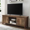 Rustic Oak Wood Grooved Door Tv Stand-Kirkland's Home Fashion