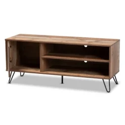 Rustic Oak Wood Tv Stand-Kirkland's Home Flash Sale
