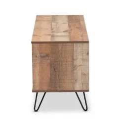 Rustic Oak Wood Tv Stand-Kirkland's Home Flash Sale
