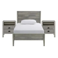 Rustic Pine Panel 3-Pc. Twin Bedroom Set-Kirkland's Home Store